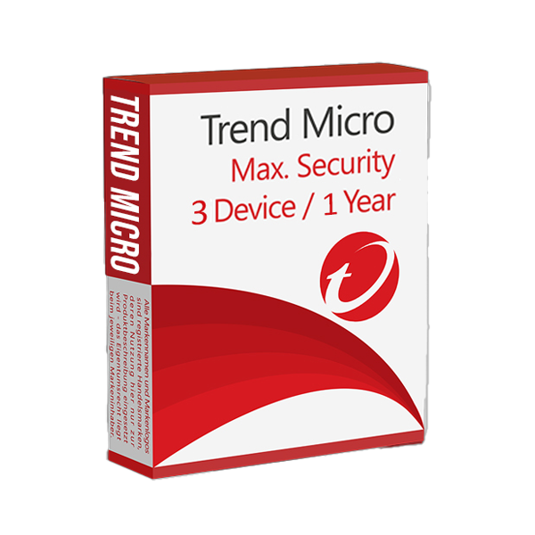 Trend Micro Maximum Security 3-Devices 1-Year