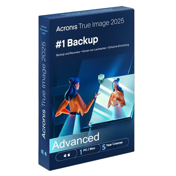 Acronis True Image | Abonament avansat + 50 GB Acronis Cloud Storage | 1 PC/MAC | 5 ani