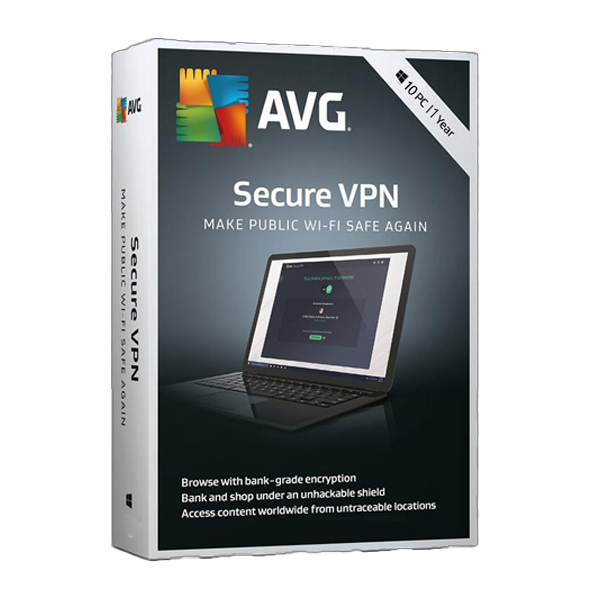 AVG Secure VPN | 10 Device | 1 Year