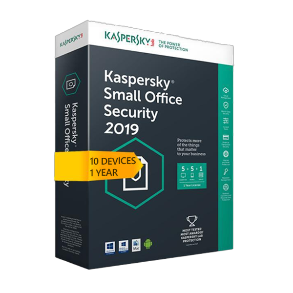 Kaspersky Small Office Security V8 for 10 desktop, 10 mobile, 1 server 1 YEAR EU