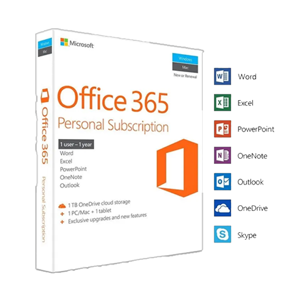 Microsoft Office 365 Personal EU 1 an
