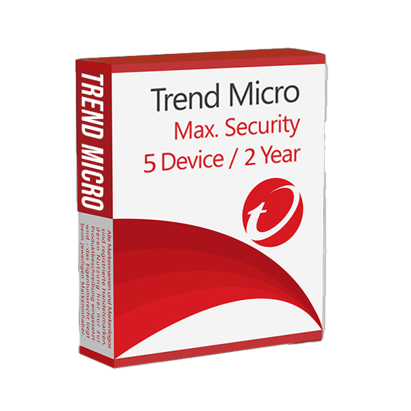 Trend Micro Maximum Security 5-Devices 2-Years