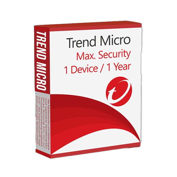 Trend Micro Maximum Security 1-Device 1-Year