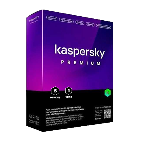 Kaspersky Premium + Customer Support | 5 Device | 1 Year