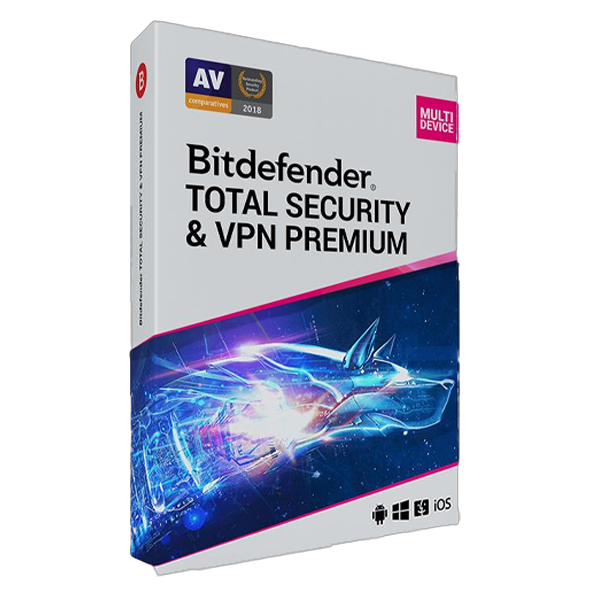Bitdefender Total Security + Premium VPN (3 PC -1 Year), EU only (read description)
