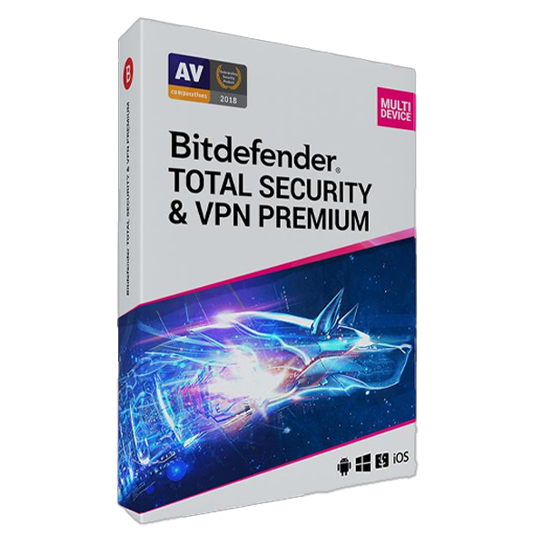 Bitdefender Total Security + Premium VPN (5 PC -1 Year), EU only (read description)