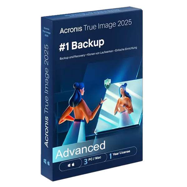 Acronis Cyber ​​Protect Home Office Advanced 3-PC/MAC + 250 GB Stocare în cloud 1 an