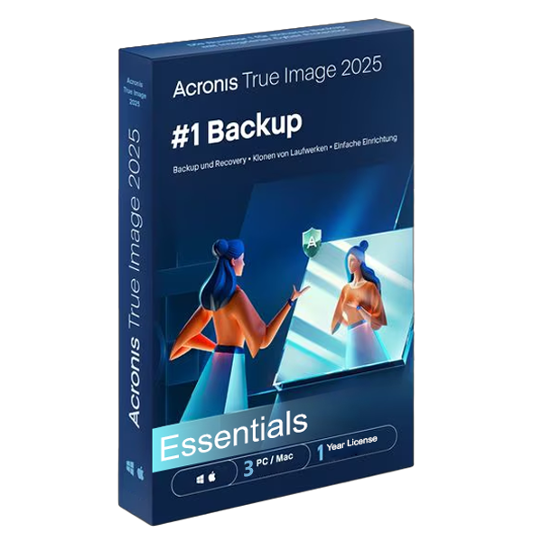 Acronis True Image | Esențiale | 3 PC/MAC | 1 an