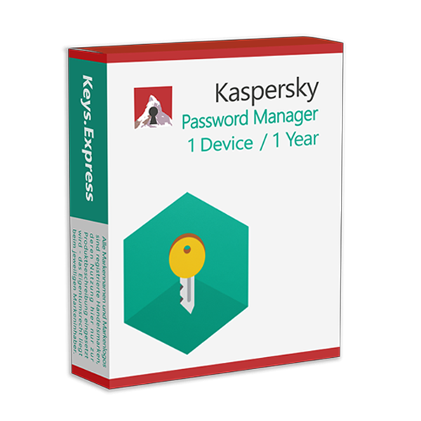 Kaspersky Password Manager | 1 Device | 1 Year | EU