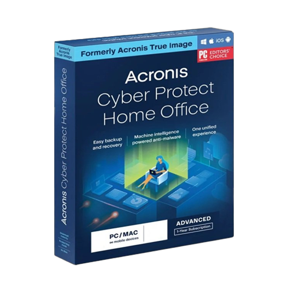 Acronis Cyber ​​Protect Home Office Advanced 5-PC/MAC + 250 GB Stocare în cloud 1 an