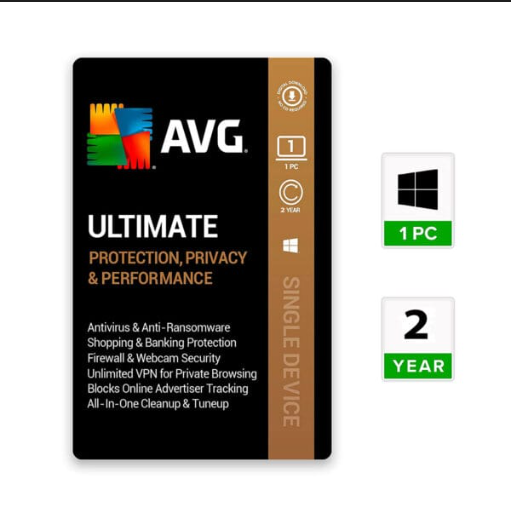 AVG Ultimate 1-PC + VPN 2-Years (Windows only)
