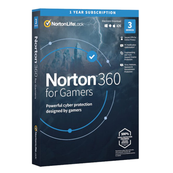 Norton 360 pentru jucători 3 dispozitive 1 an, UE