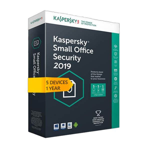 Kaspersky Small Office Security v8 for 5 desktop, 5 mobile, 1 server 1 YEAR EU